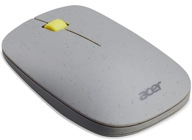 Acer Vero wireless Keyboard & mouse - (30 Percent Recycled plastic), 1,200 dpi, 1 year battery, ambidextrous design, grey) UK (Renewed)