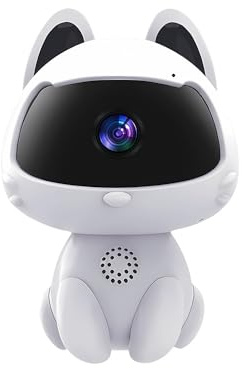 Heimsicherheitskamera, WiFi-Kamera, Indoor-Baby- und Haustier-Monitor, 1080P High-Definition, Fernüberwachung, 128G TF-Kartenunterstützung, Cloud-Speicher, geeignet für Familien, Babys, Haustiere und