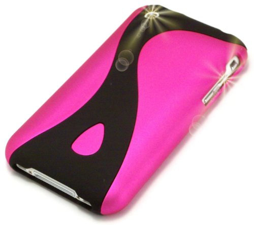 Schutzhülle für iPhone 3G 3Gs iPod Nano Video Classic Touch Einzigartige 2-teilige weiche Schutzhülle für iPhone 3G 3GS, Hot Pink Über für Apple iPhone 3G 3Gs & Socke Skin
