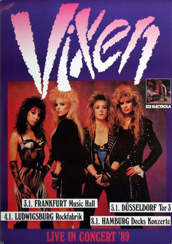 Vixen - Rev It Up, Tour 1989 » Konzertplakat/Premium Poster | Live Konzert Veranstaltung | DIN A1 «