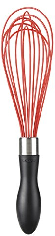 OXO 1244780MLNYK Fouet Silicone Rouge/Noir 28 cm