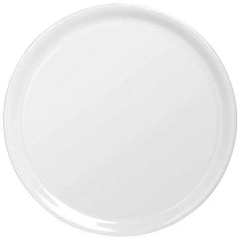 Saturnia Naples Lot de Assiettes à Pizza, Porcelaine, Blanc, 6 unités