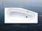 Kaldewei Stahl Badewanne Advantage MINI li 832 Antislip 1570 x 750 mm alpinweiss