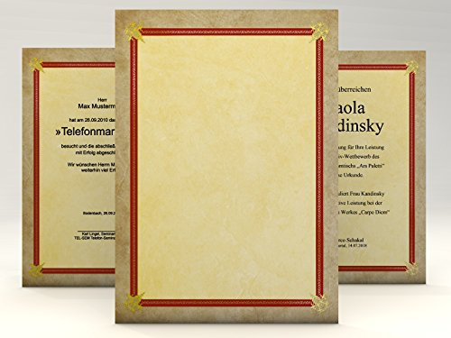 Urkundenpapier Success, 10 Blatt für Zertifikate DIN A4, 190g/qm
