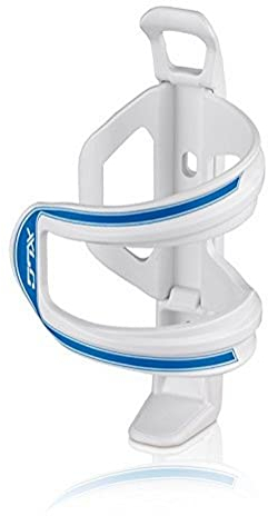 XLC Porte-Gourde sidecage Accessoires, Mixte, Zubehör Trinkflaschenhalter Sidecage, Blanc/Bleu, 15x7.6x7.6cm