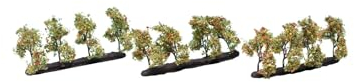 NOCH® Plantagenbäume mit Äpfeln, 12 Stück, 3,5 cm hoch für Modelleisenbahn H0, TT und kreative Bastelprojekte