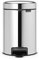 Brabantia 113147 GG172 Treteimer mit Inneneimer aus Kunststoff, stahl, Brilliant Steel, 3,Liter