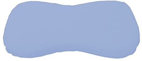 Dukal | Bezug für Schlaraffia Premium Geltex Kissen | 35 x 70 cm | aus hochwertigem DOPPEL-Jersey | 100% Baumwolle | Farbe: blau