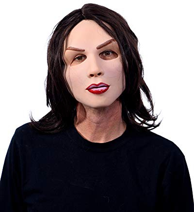 Zagone Studios Diva Maske aus Schaumlatex mit roten Haaren