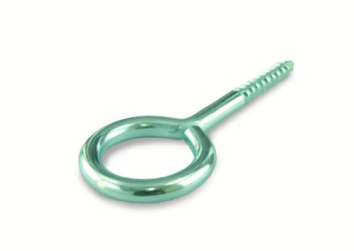 Suki 15 Stück Ringschraube M25x1.25x3.8 mm verzinkt, Stahl, Holzgewinde, Außensechskant mit Rand, Klasse 8.8