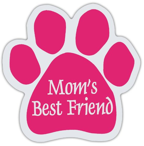 Pink Dog Paw Magneten in: Mom 's Best Friend | Hunde, Geschenke, Autos, Lkws