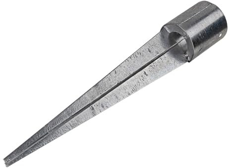 Pfosten Einschlagbodenhülse Bodenhülse Pfostenträger rund 120 x 750 mm