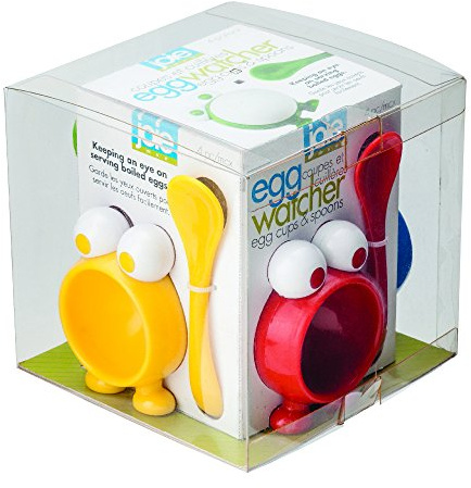 Joie 49289 Egg Watcher Coquetier avec Cuillère Plastique Multicolore 45 x 35 x 25 cm 4 Pièces