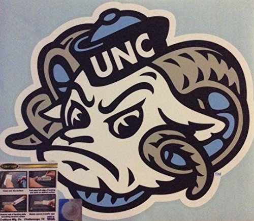 Craftique UNC North Carolina Tar Heels, Premium groß die Cut Vinyl Aufkleber, Cornhole Board Auto