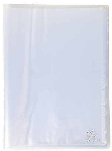 Exacompta - Réf. 85869E - 1 Protège-documents Chromaline - 80 pochettes cristal lisse - 160 vues - pour A4 - dim 24 x 32 cm - couverture en polypro translucide semi-rigide - 5 couleurs aléatoires