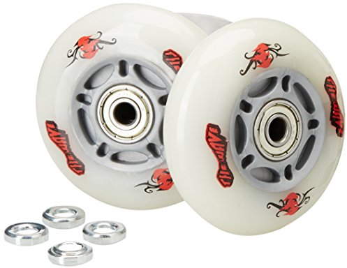 Streetsurfing Ersatzrollen Original Light Up Wheels 2 LED Waveboard, White, 500197