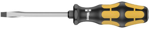 Wera 05018301001 932 AS Tournevis pour vis à fente, 1.0 x 5.5 x 113 mm, Noir/jaune
