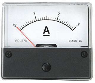 Einbaumessinstrument 0-3A DC