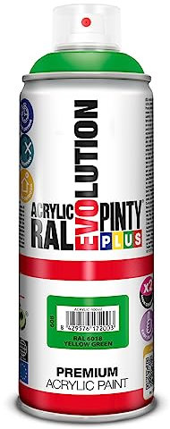 Evolution Pinty RAL 6018 Bomb - Pintura acrílica 400 ml, color verde/amarillo