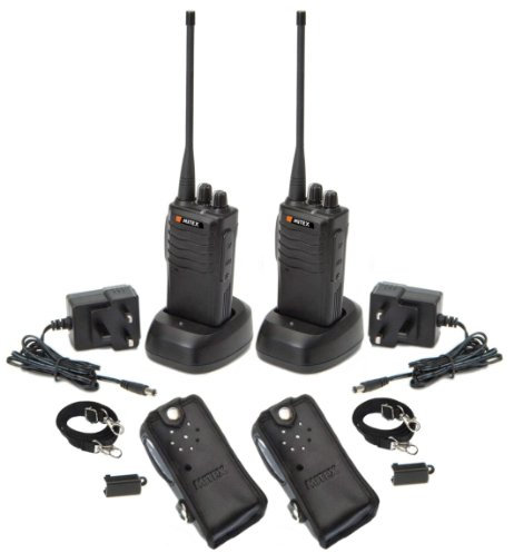 Mitex SITE DURABLE UHF LICENSED HANDHELD TWO WAY RADIO (Twin Pack)