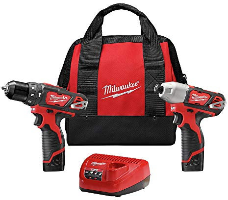 Milwaukee 2497-22 18V Cordless Hammer Drill with 2-Speed Settings and 1/4 Drilling Capacity in Metal