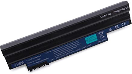 vhbw 1x Akku kompatibel mit Acer Aspire One D255, D260-2203, D260-2207, D260, D257, D260-2028 Notebook (4400 mAh, 11,1 V, Li-Ion) schwarz
