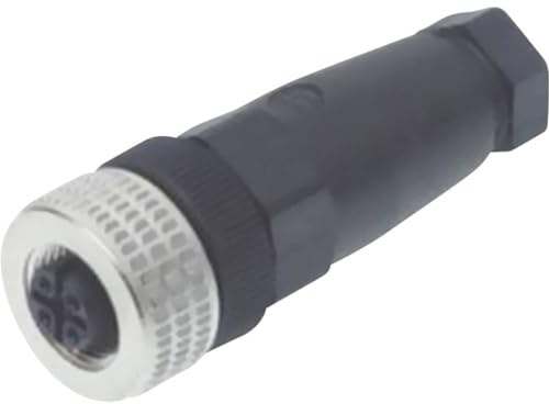 Hirschmann 933 169-100-1 Sensor-/Aktor-Steckverbinder, unkonfektioniert M12 Buchse, gerade Polzahl Sensoren: 4 1 St.