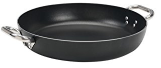 Pentole Agnelli Flacher Kochtopf ALSA110SS24 Alblack B-Crist Cm 24