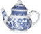 BLUE WILLOW 40 Fl oz teapot CHURCHILL CHINA, Made in England