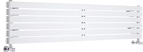 MILANO White Horizontal Double Flat Panel Radiator 354 x 1780mm