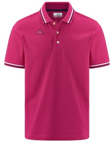 Kappa - Polo, Uomo, Viola, Cotone, Sportivo. Logo Maltax 5 MSS, Taglia: 2XL