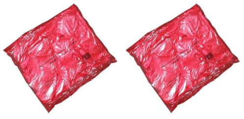 Regal 21000003 Disposable Flat Packed Aprons, Red