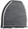 RIDEX Innenraumfilter 424I0070 GLK (X204) CLS (C218) 252mm 282mm 72mm
