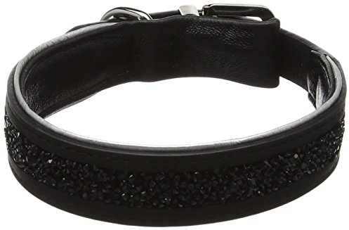 DO&G Precious Stones Dog Collar, Large, Black Silver | Decorative Stone Detail, Adjustable Fit, Durable Buckle, Comfortable for Daily Wear, Suitable for Everyday Use