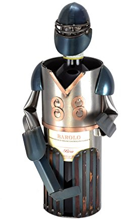 Steelman24 I Schraubenmännchen Weinflaschenhalter Eishockey I Made in Germany I Handarbeit I Geschenkidee I Stahlfigur I Metallfigur I Metallmännchen