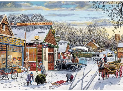 Gibsons Puzzle - Village Crossing 1000 piece jigsaw puzzle