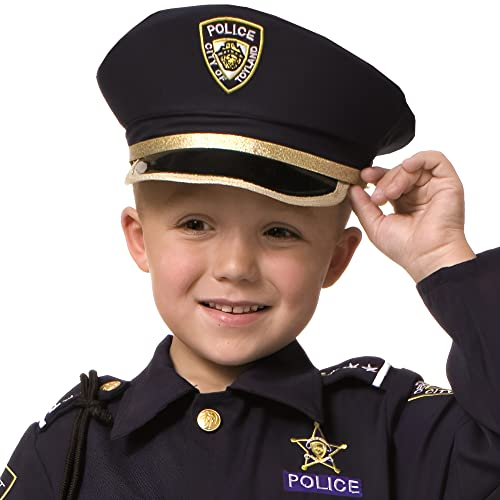 Dress Up America Rollenspiel Unisex-Kinder Polizeimütze – Schöne Mütze für Rollenspiele