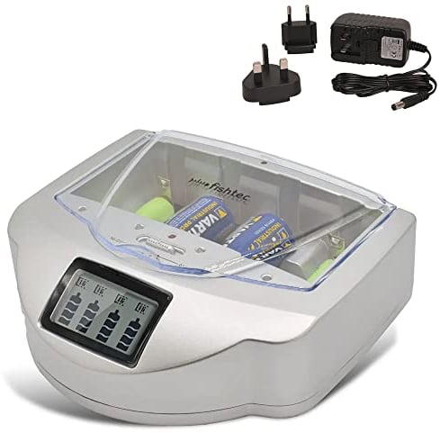Chargeur Universel de Piles C/D/AA/AAA/6LR61 NiCd NiMh + ALCALINES