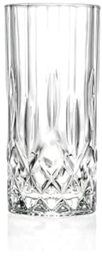 RCR ‘Opera’ Highball Glasses Set of 6 (350ml) – Perfect for Cocktails/Gin & Tonic/Longdrinks – Ultra-Clear & Durable LUXION© Crystal Glass – Dishwasher Safe