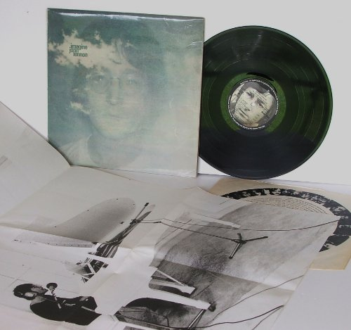 JOHN LENNON , imagine With inner lyric sleeve and poster. PORKY, PECKO matrix. First UK pressing 1971. Apple.