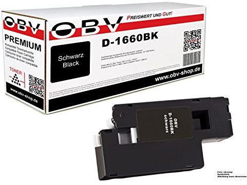 OBV Kompatibel Toner ersetzt Dell 593-11130 7C6F7 für C1660 C1660w - schwarz 1250 Seiten