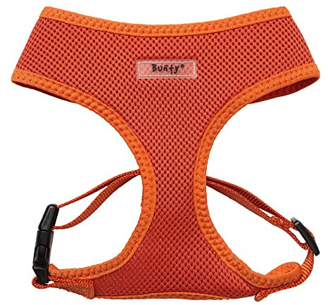Bunty XL No Pull Dog Harness - Soft, Breathable, Durable, Adjustable Vest Harnesses, Lightweight, Anti Pull - Extra-Large, Orange