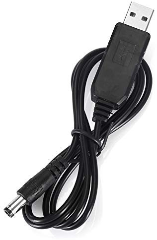Câble d'alimentation USB vers prise CC 5 V vers 12 V,2,1 mm x 5,5 mm 1 m DC 5V to 12V