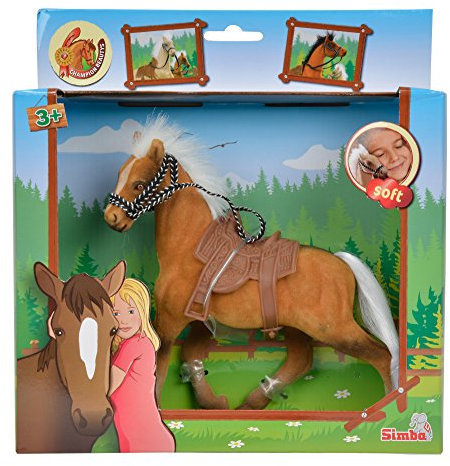 Simba 104325613 - Beauty Pferd, Spielpferde, 4-Fach Sortiert, es Wird nur EIN Artikel geliefert, beflockt, 19cm, ab 3 Jahre