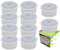 Trango 10er Pack MOCOB*10 Ultra flach LED Module 3000K warmweiß nur 30mm Einbautiefe ersetzt GU10 & MR16 Leuchtmittel - für Einbauleuchten Deckenstrahler Einbaustrahler Deckenleuchte Spots