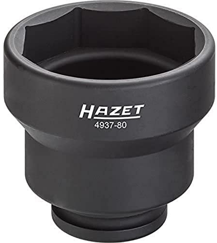 Hazet Nkw Achsmutter-Steckschlüssel 4937-80, 3/4 Zoll (20 mm) Vierkant