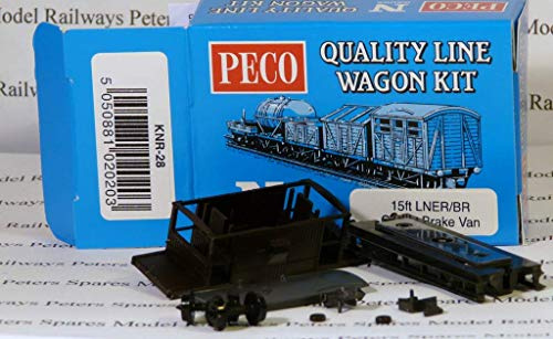 Peco Quality Line Wagon KNR-28 10Ft LNER/BR Brake Van Wagon Kit N Gauge