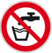 Schild Kein Trinkwasser gemäß ASR A1.3/DIN 7010 Alu 10 cm Ø (nicht trinken, Trinkverbot, Verbotsschild) praxisbewährt, wetterfest