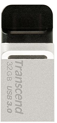 Transcend TS32GJF880S Clé USB 3.0 / Micro-USB OTG 32 Go Argent