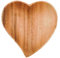 Acacia Holzschale in Herzform Akazienholz Schale Herz als Aufbewahrung oder Servieren (15 cm)